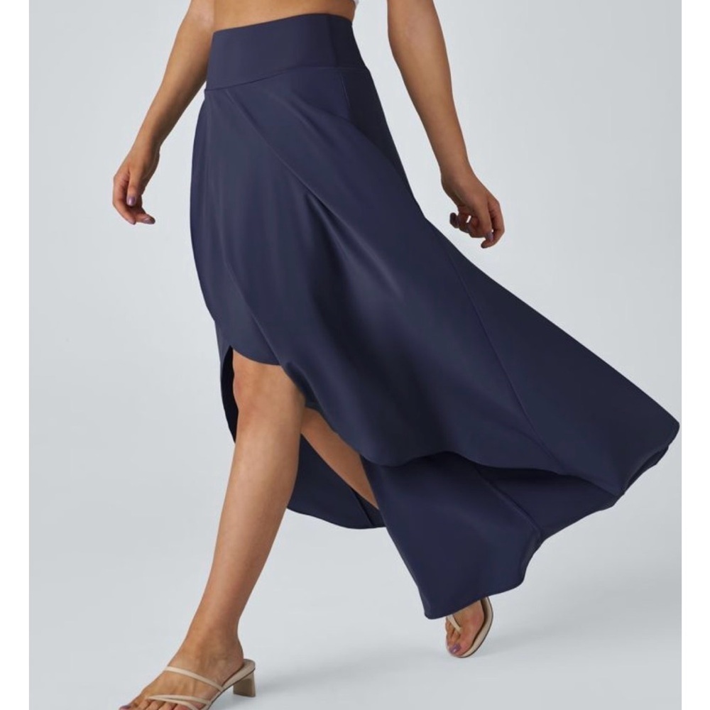 Breezeful™ High Waisted High Low Ruffle 2-in-1 Flowy Skirt